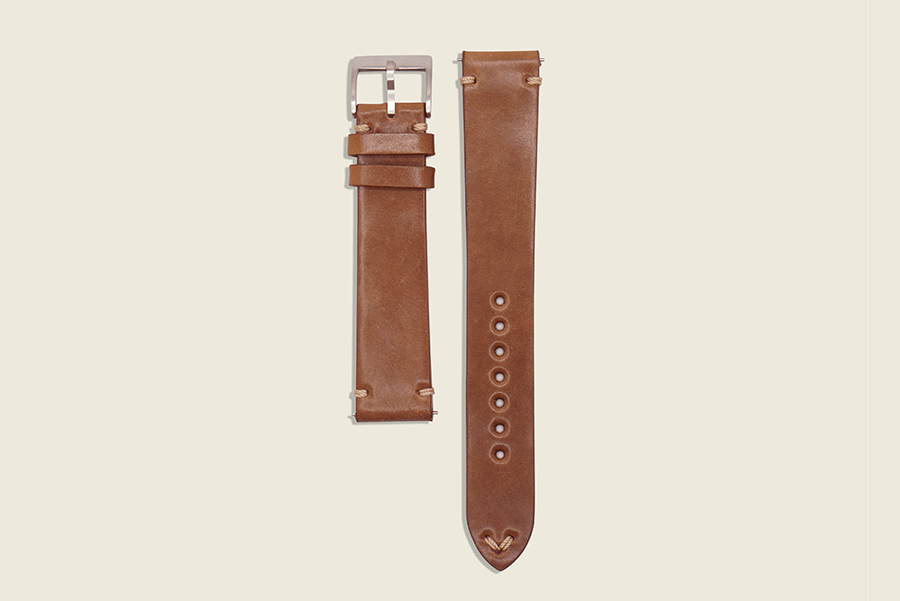 Bourbon Shell Cordovan Minimal Strap 18mm x 16mm Watch Straps