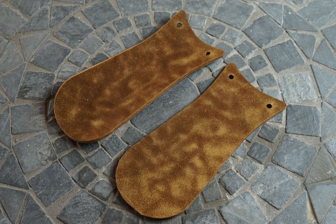 Brown Tumbled Horsebutt Boot Kiltie (Shinki Hikaku) Boot Kilties