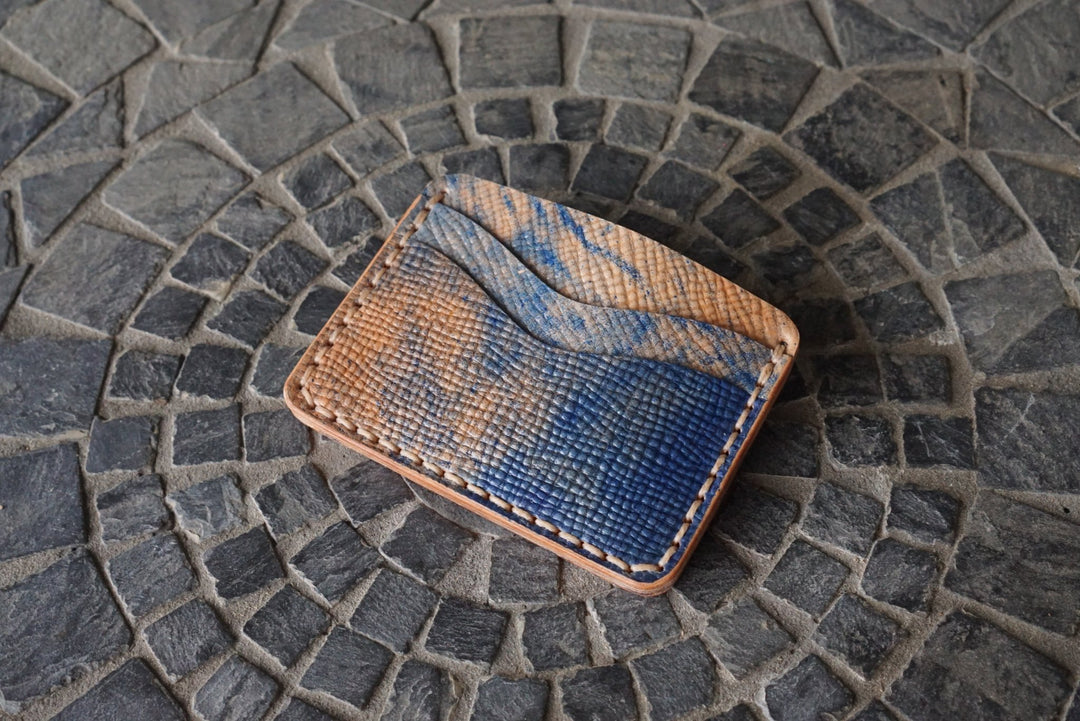 Buckler (4 Slots) - Marbled Navy Shell Cordovan (Rocado) Front Pocket