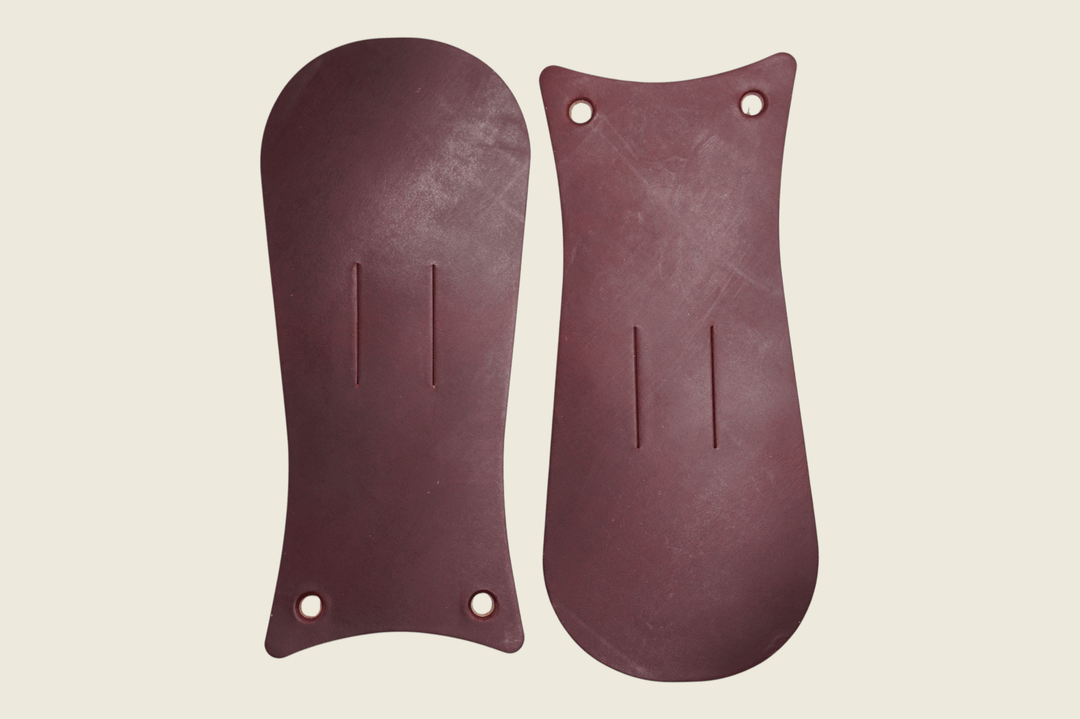 Color #8 Chromexcel Boot Kiltie pair in Horween burgundy oxblood pull-up leather, front view