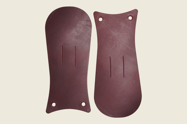 Color #8 Chromexcel Boot Kiltie pair in Horween burgundy oxblood pull-up leather, front view