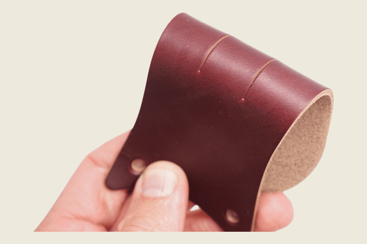 Color #8 Chromexcel Boot Kiltie back view showing Horween steerhide construction
