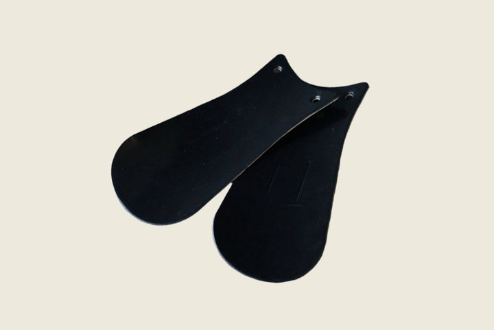 Glazed Black Horsebutt Boot Kiltie (Guidi) Boot Kilties