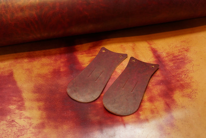 Marbled Burgundy Horsebutt Boot Kiltie (SC Toscana) Boot Kilties