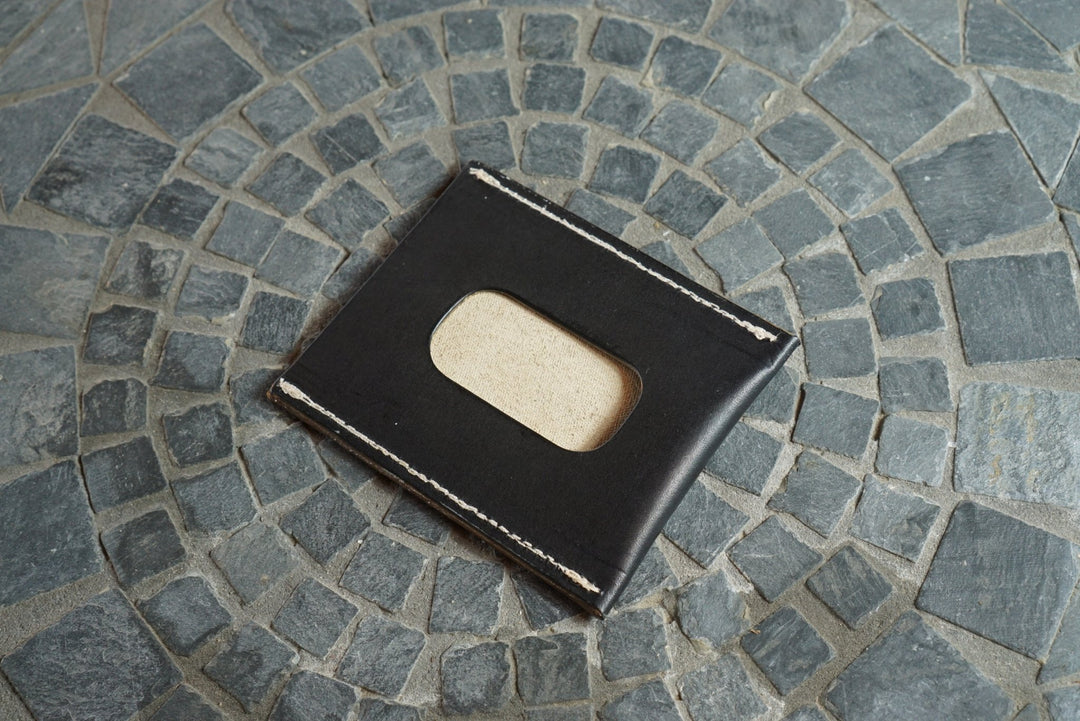 Safeguard ID Window - Black Brown Calfskin (Gallun) Front Pocket
