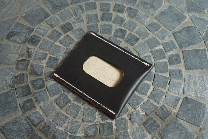 Safeguard ID Window - Black Brown Calfskin (Gallun) Front Pocket