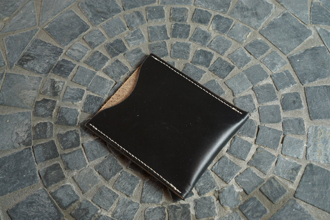 Safeguard ID Window - Black Chromexcel Horsestrip (Horween) Front Pocket