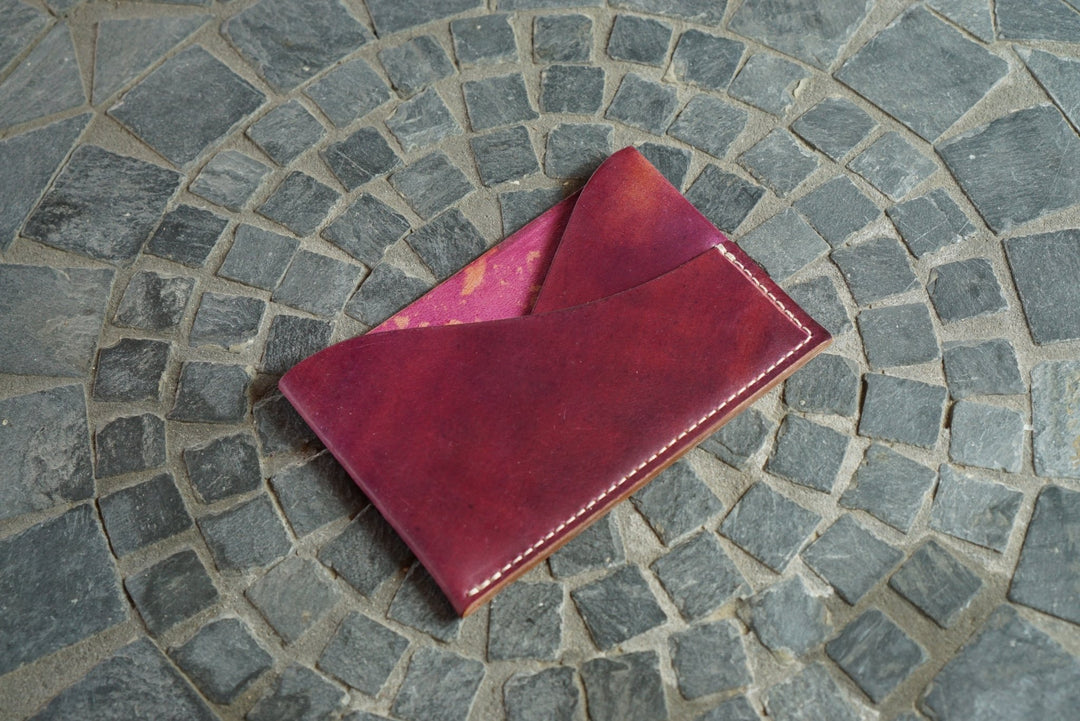 Sentinel - Marbled Ultraviolet Shell Cordovan (Horween) Front Pocket