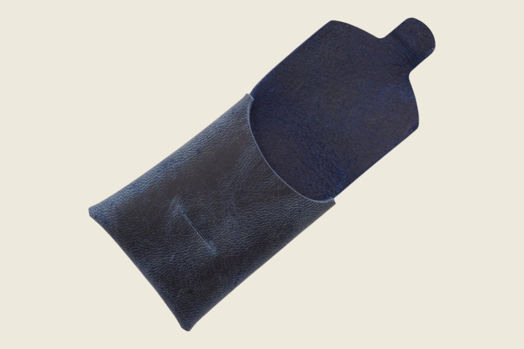 Ward - Navy Deerskin (Gallun) Front Pocket