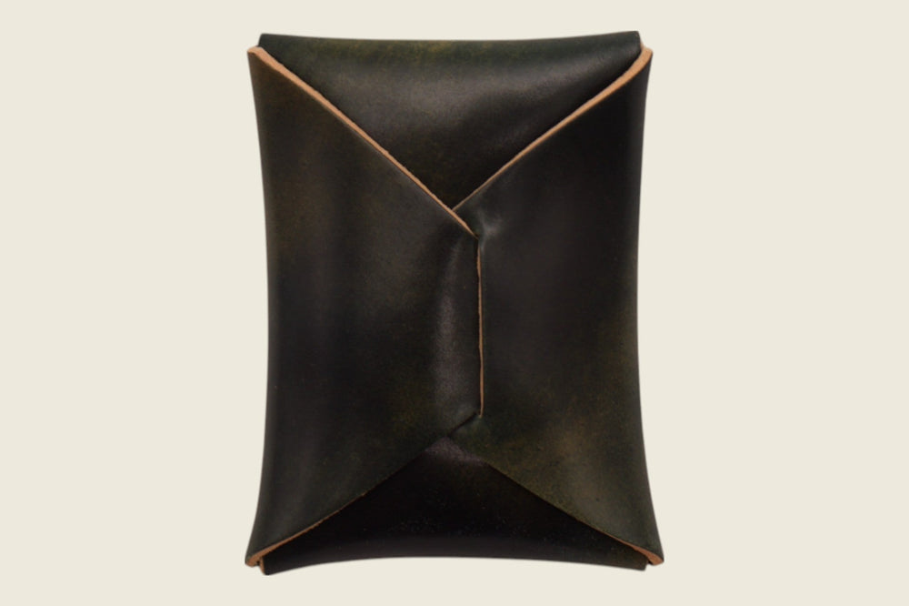 Ward - Marbled Black Shell Cordovan (Horween) Front Pocket