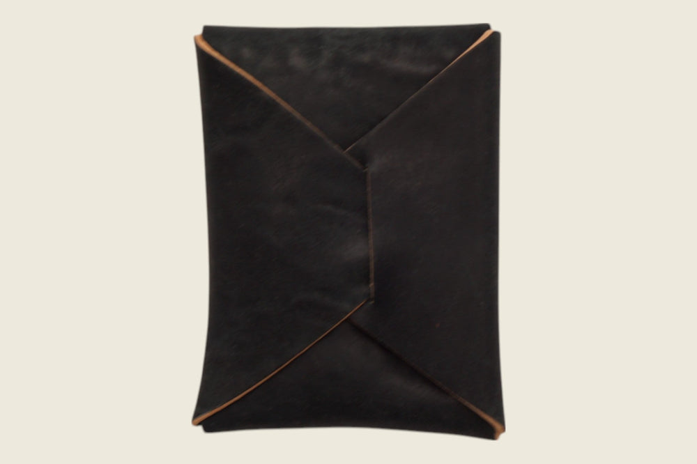 Ward - Tumbled Black Shell Cordovan (Horween) Front Pocket