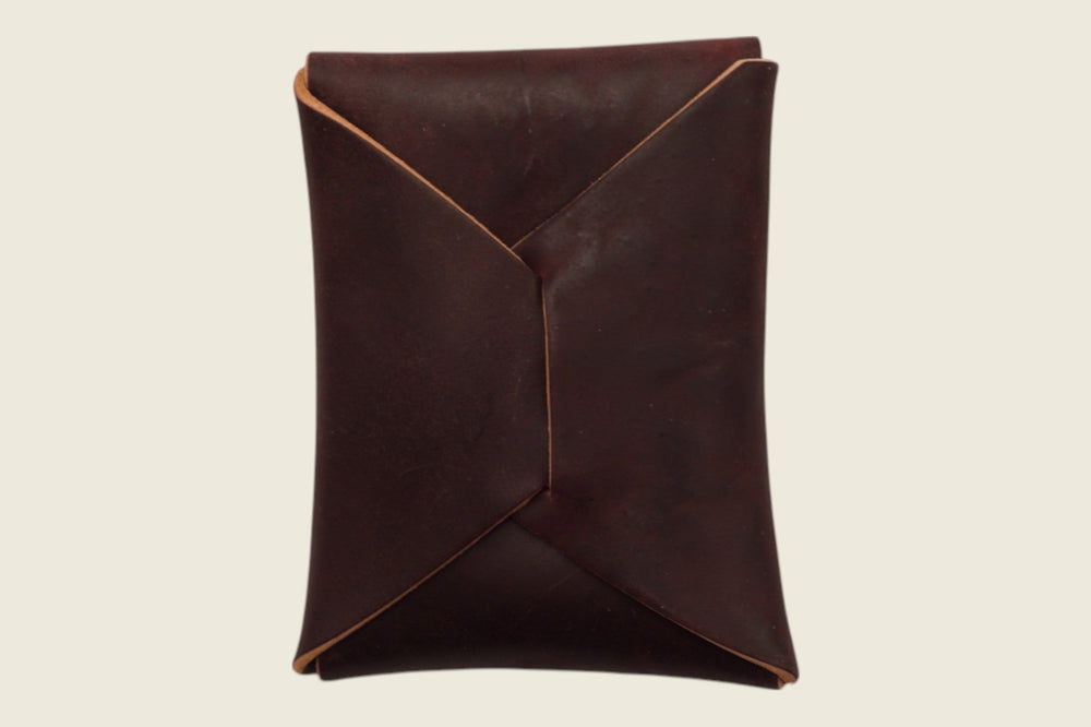 Ward - Tumbled Color 8 Shell Cordovan (Horween) Front Pocket