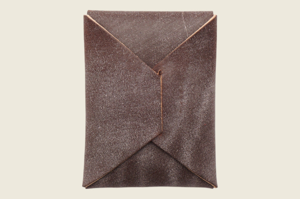 Ward - Brown Waxed Flesh Calfskin (J&FJ Baker) Front Pocket