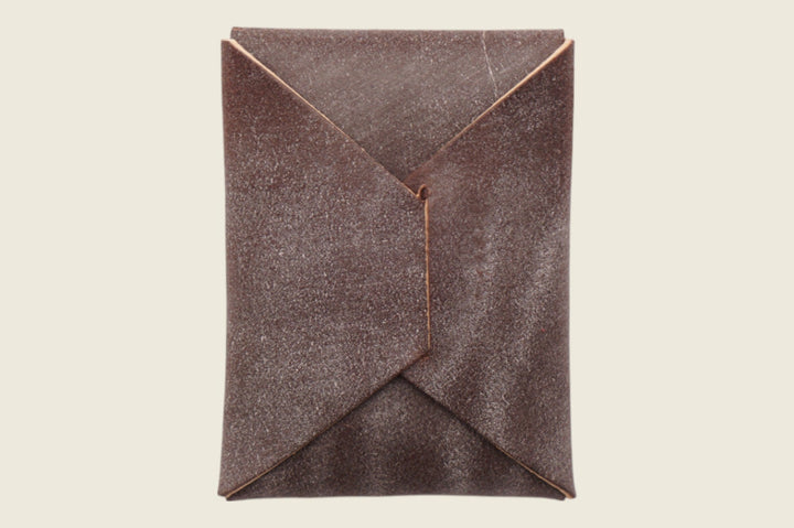Ward - Brown Waxed Flesh Calfskin (J&FJ Baker) Front Pocket