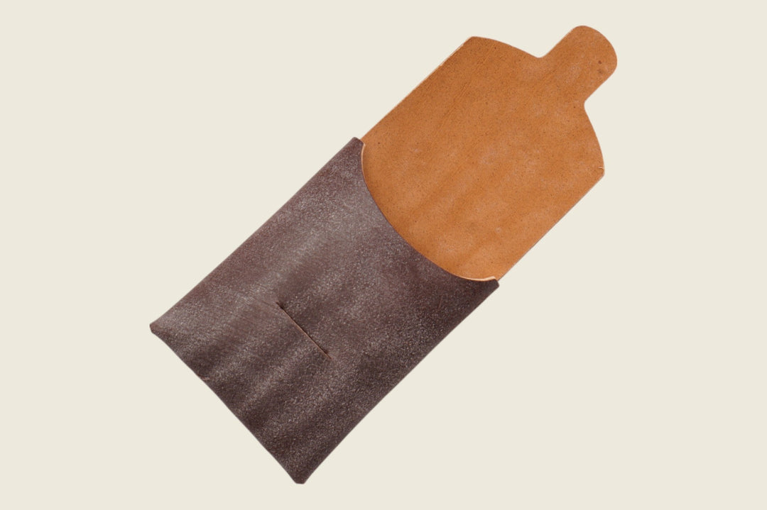 Ward - Brown Waxed Flesh Calfskin (J&FJ Baker) Front Pocket