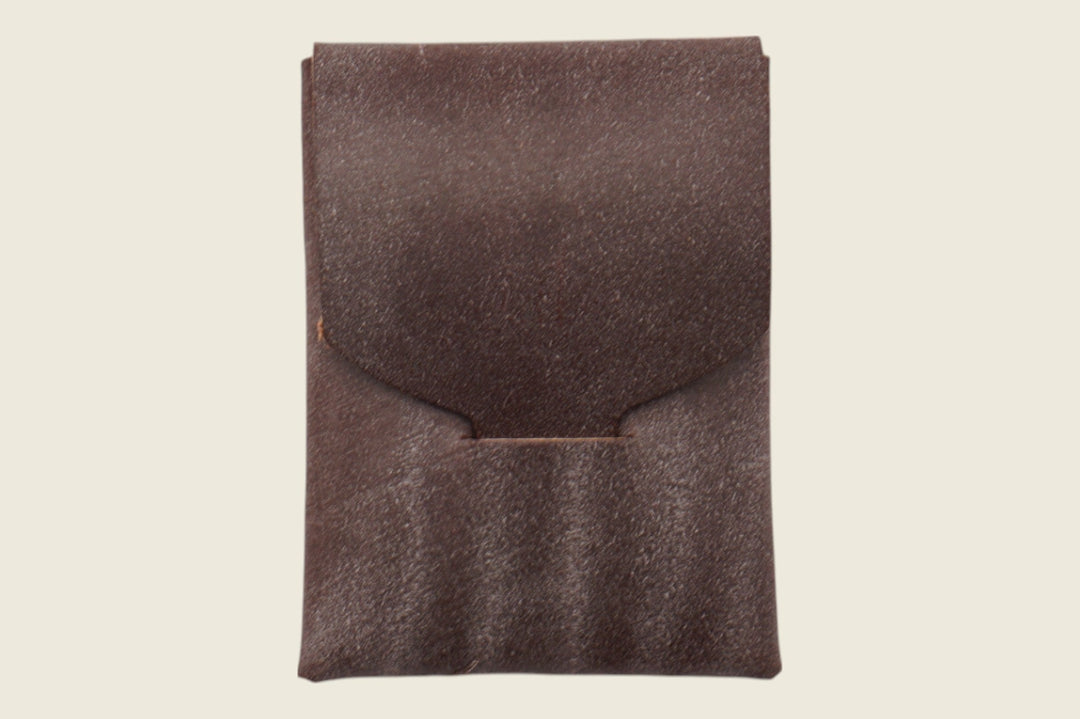 Ward - Brown Waxed Flesh Calfskin (J&FJ Baker) Front Pocket