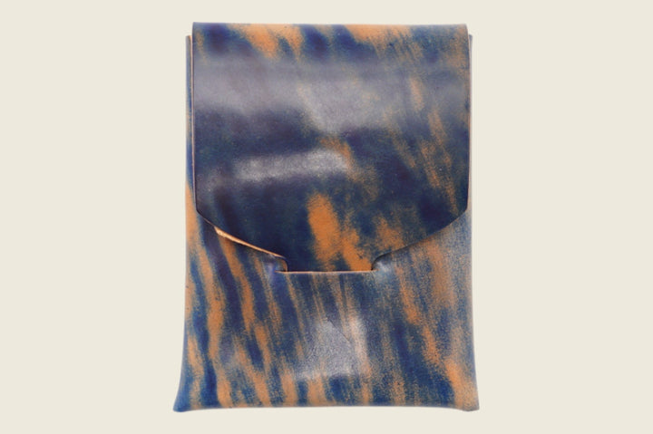 Ward - Marbled Navy Shell Cordovan (Rocado) Front Pocket