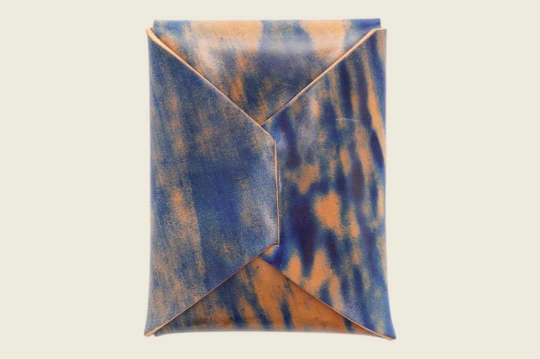Ward - Marbled Navy Shell Cordovan (Rocado) Front Pocket