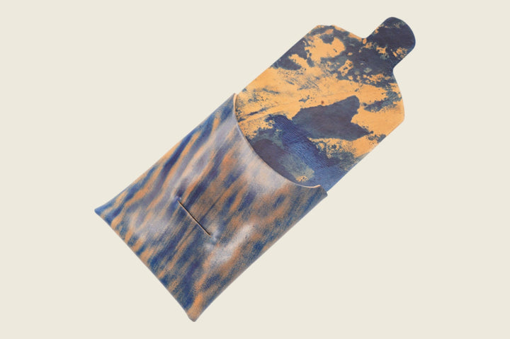 Ward - Marbled Navy Shell Cordovan (Rocado) Front Pocket
