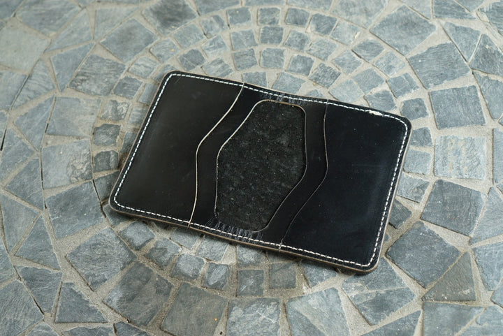 Warden - Black Hippo & Black Chromexcel Horsehide (Horween) Bifold