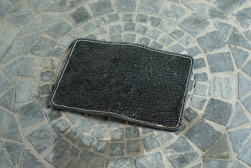 Warden - Black Hippo & Black Chromexcel Horsehide (Horween) Bifold