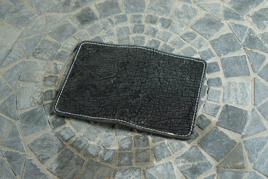 Warden - Black Hippo & Black Chromexcel Horsehide (Horween) Bifold