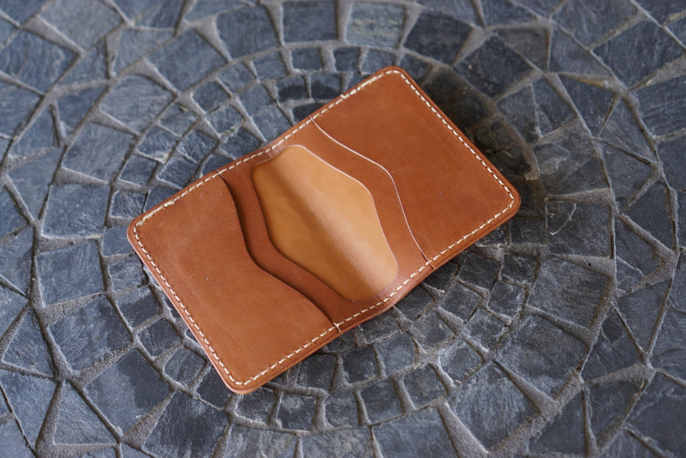 Warden - Candy Apple Red Alligator & Barenia Gold Calfskin Bifold