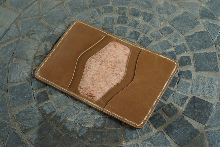 Warden - Cognac Sharkskin & Natural Chromexcel Horsehide Bifold