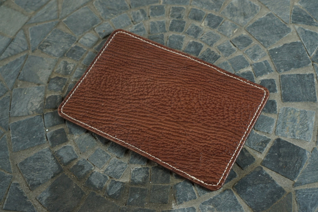 Warden - Cognac Sharkskin & Natural Chromexcel Horsehide Bifold
