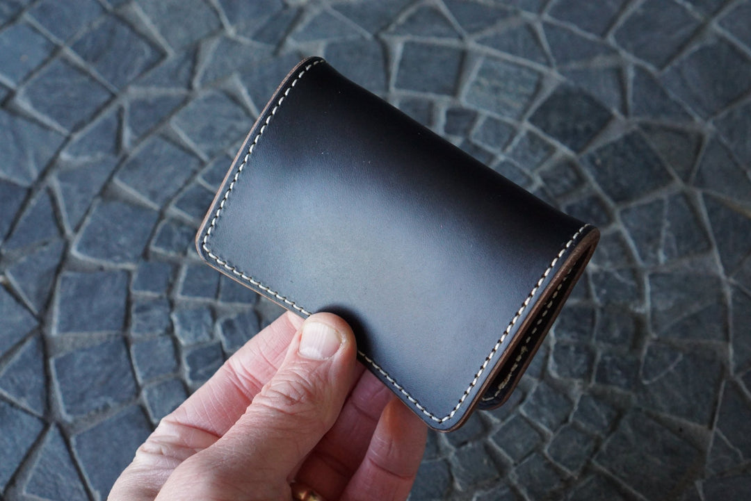 Warden - Navy Horsestrip (Horween) Bifold