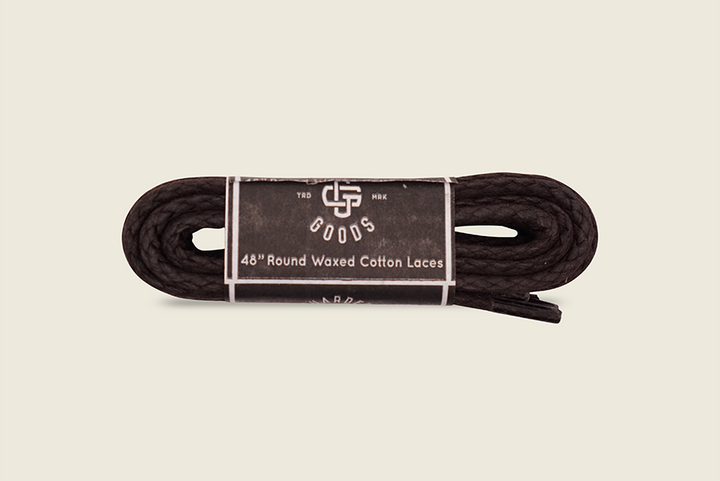48" Round Braided Cord Waxed Boot Laces Dark Brown Shoe Laces