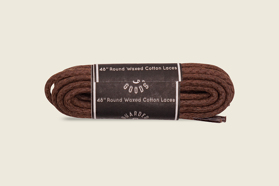 48" Round Braided Cord Waxed Boot Laces Light Brown Shoe Laces