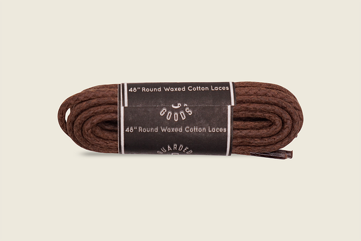 48" Round Braided Cord Waxed Boot Laces Light Brown Shoe Laces