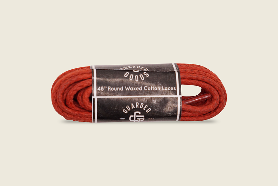 48" Round Braided Cord Waxed Boot Laces Rust Shoe Laces