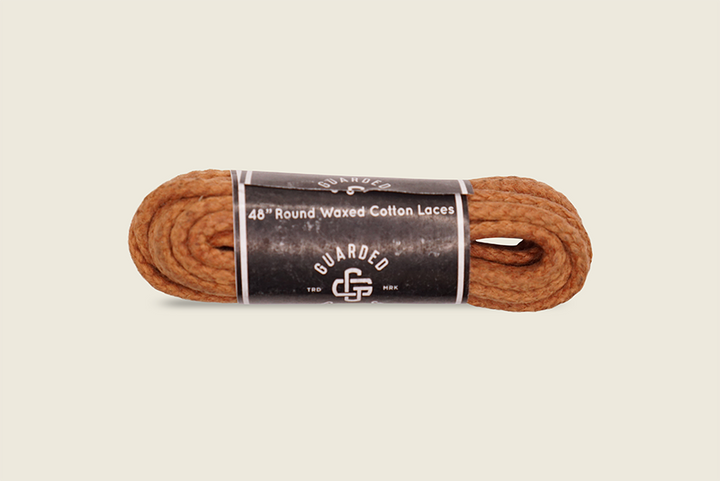 48" Round Braided Cord Waxed Boot Laces Whiskey Shoe Laces