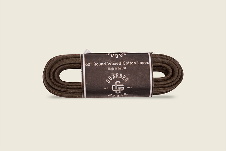 60" Round Cord Waxed Boot Laces Olive Shoe Laces