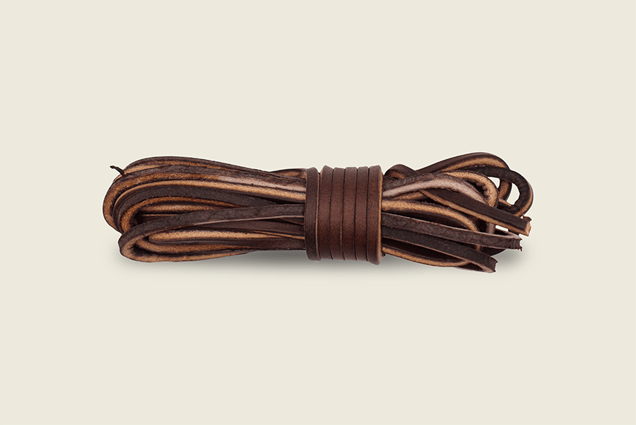 72" American Tanned Cowhide Leather Boot Laces Sierra Brown Shoe Laces