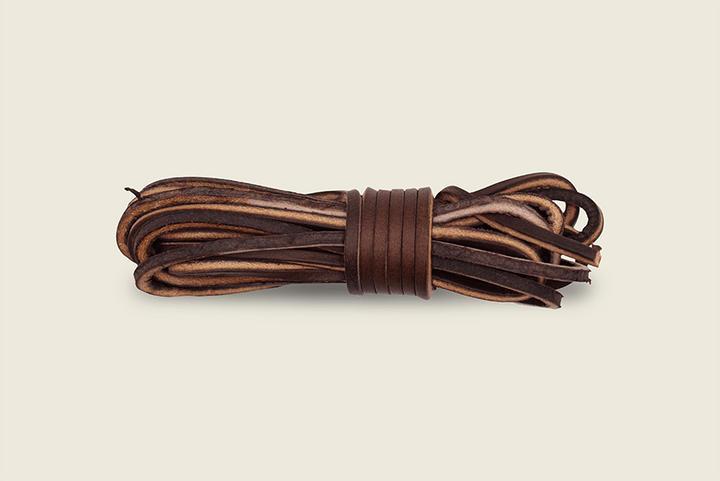 72" American Tanned Cowhide Leather Boot Laces Sierra Brown Shoe Laces