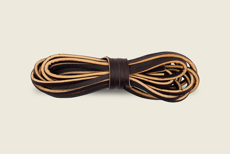 72" Rawhide Alum Tanned Leather Boot Laces Dark Brown Shoe Laces