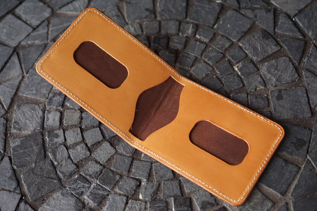 Stronghold - Brown Ring Lizard & Natural Calfskin (Lo Stivale) Bifold